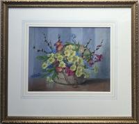 Edith Alice Andrews Watercolour - Primroses, Grape Hyacinths & Other Spring Flowers in a Bowl’ (2 of 2) Edith Alice Andrews Watercolour - Primroses, Grape Hyacinths & Other Spring Flowers in a Bowl’ (2 of 2)