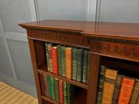 Edwardian Long Break Fronted Mahogany Open Bookcase (9 of 13) Edwardian Long Break Fronted Mahogany Open Bookcase (9 of 13)