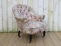 Antique Napoleon III Tub Armchair for re-upholstery (2 of 8) Antique Napoleon III Tub Armchair for re-upholstery (2 of 8)