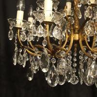 Italian Gilded 12 Light Double Tiered Antique Chandelier (7 of 10) Italian Gilded 12 Light Double Tiered Antique Chandelier (7 of 10)