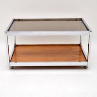 1970’s Vintage Rosewood & Chrome Coffee Table by Howard Miller Associates (2 of 8) 1970’s Vintage Rosewood & Chrome Coffee Table by Howard Miller Associates (2 of 8)
