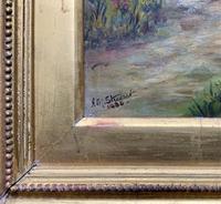 'R.M Stewart' Original 19thc Harvesting Maid Oil Portrait Painting - Dated 1886 (10 of 12) 'R.M Stewart' Original 19thc Harvesting Maid Oil Portrait Painting - Dated 1886 (10 of 12)