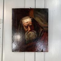 Antique oil painting portrait of a Jewish Rabbi (7 of 10) Antique oil painting portrait of a Jewish Rabbi (7 of 10)