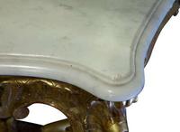 Gilded Louis XV Style Console Table with Marble Top (5 of 6) Gilded Louis XV Style Console Table with Marble Top (5 of 6)
