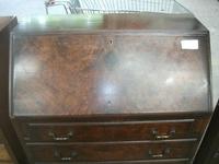 Fall Front Mahogany Three Drawer Bureau (2 of 5) Fall Front Mahogany Three Drawer Bureau (2 of 5)