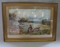 Pair of Gilt Framed Watercolour Paintings of Grouse (6 of 9) Pair of Gilt Framed Watercolour Paintings of Grouse (6 of 9)