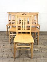 Set of Six Vintage Beech Chapel Chairs (5 of 19) Set of Six Vintage Beech Chapel Chairs (5 of 19)