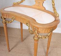 Neoclassical Marble Dressing Table Gilt Mirrored Vanity Satinwood (9 of 14) Neoclassical Marble Dressing Table Gilt Mirrored Vanity Satinwood (9 of 14)