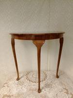Walnut Burr Console Table with Age Related Marks