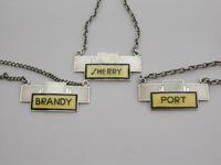 Set of 3 Art Deco Silver & Enamel Wine Labels 'Port, Brandy & Sherry' by Turner & Simpson, Birmingham, 1933 & 1935 (4 of 11) Set of 3 Art Deco Silver & Enamel Wine Labels 'Port, Brandy & Sherry' by Turner & Simpson, Birmingham, 1933 & 1935 (4 of 11)