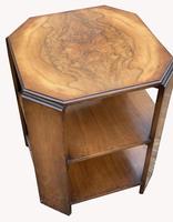 Good Quality Art Deco Burr Walnut Octagonal Side Table (6 of 6) Good Quality Art Deco Burr Walnut Octagonal Side Table (6 of 6)