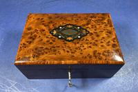 Victorian French Burr Cedar Jewellery Box with It’s Original Interior (3 of 13) Victorian French Burr Cedar Jewellery Box with It’s Original Interior (3 of 13)