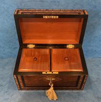 Victorian Walnut Twin Section Tea Caddy (14 of 17) Victorian Walnut Twin Section Tea Caddy (14 of 17)