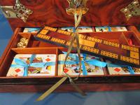 Stunning Antique Burr Walnut Tantalus & Games Box (5 of 9) Stunning Antique Burr Walnut Tantalus & Games Box (5 of 9)