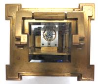 Rare Antique French 8-day Carriage Clock Unusual Masked Dial Case with Sweeping Secs Hand (9 of 12) Rare Antique French 8-day Carriage Clock Unusual Masked Dial Case with Sweeping Secs Hand (9 of 12)