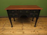 Antique Black Painted Writing Table Desk with Drawers, Gothic Shabby Chic (4 of 12) Antique Black Painted Writing Table Desk with Drawers, Gothic Shabby Chic (4 of 12)