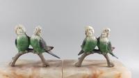 Art deco fox cold painted budgerigars marble book ends (12 of 13) Art deco fox cold painted budgerigars marble book ends (12 of 13)