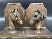 Pair of Bronze Horse Head Bookends (5 of 5) Pair of Bronze Horse Head Bookends (5 of 5)