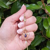 Antique 9ct Gold Peridot, Amethyst & Pearl Pendant, Suffragette Colours (4 of 9) Antique 9ct Gold Peridot, Amethyst & Pearl Pendant, Suffragette Colours (4 of 9)