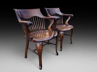 Pair of Victorian Oak Carver Chairs (3 of 3) Pair of Victorian Oak Carver Chairs (3 of 3)