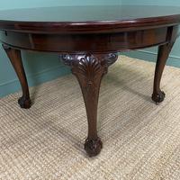 Edwardian Walnut Wind Out Extending Antique Dining Table (9 of 10) Edwardian Walnut Wind Out Extending Antique Dining Table (9 of 10)