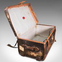Vintage Overseas Voyage Trunk, English, Leather, Travel Case, Luggage c.1930 (8 of 12) Vintage Overseas Voyage Trunk, English, Leather, Travel Case, Luggage c.1930 (8 of 12)