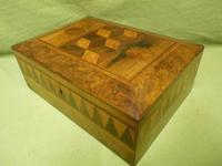 Large Tunbridge Ware Style Jewellery Box - Original Tray c.1870 (14 of 16) Large Tunbridge Ware Style Jewellery Box - Original Tray c.1870 (14 of 16)