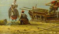 Louis Dommersen – ‘Elburg on The Zuider Zee’ – Late 19th Century Oil on Panel (3 of 4) Louis Dommersen – ‘Elburg on The Zuider Zee’ – Late 19th Century Oil on Panel (3 of 4)