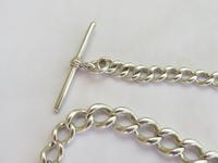 Antique Single Silver Pocket Watch Albert Chain (2 of 3) Antique Single Silver Pocket Watch Albert Chain (2 of 3)