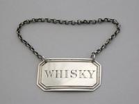 Victorian Provincial Silver Wine Label 'Whisky' Fully Hallmarked by Thomas Robinson, Newcastle, 1842 (3 of 7) Victorian Provincial Silver Wine Label 'Whisky' Fully Hallmarked by Thomas Robinson, Newcastle, 1842 (3 of 7)