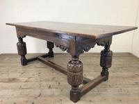 Antique Carved Oak Refectory Dining Table (3 of 15) Antique Carved Oak Refectory Dining Table (3 of 15)