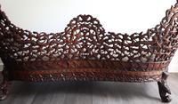 Burmese intricately carved settee in extremely good condition. (7 of 9) Burmese intricately carved settee in extremely good condition. (7 of 9)