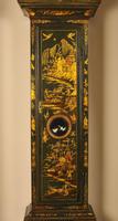 Windmills Green Lacquer Chinoiserie Longcase Grandfather Clock (8 of 10) Windmills Green Lacquer Chinoiserie Longcase Grandfather Clock (8 of 10)