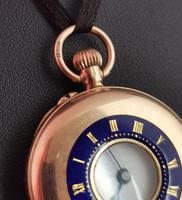 Antique 9ct Gold Half Hunter Pocket Watch, Blue Enamel (12 of 14) Antique 9ct Gold Half Hunter Pocket Watch, Blue Enamel (12 of 14)