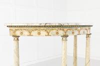 18th Century Italian Demilune Console Table with Marble Top (5 of 6) 18th Century Italian Demilune Console Table with Marble Top (5 of 6)