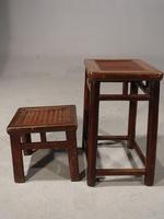 Pair of Similar Late 19th Century Chinese Hardwood Stools (4 of 5) Pair of Similar Late 19th Century Chinese Hardwood Stools (4 of 5)