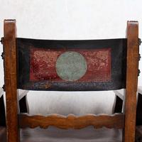 4 Dining Chairs Ships Nautical Chairs Oak Leather 19th Century (7 of 10) 4 Dining Chairs Ships Nautical Chairs Oak Leather 19th Century (7 of 10)