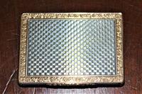 Superb & Extremely Smart Silver & Gold Snuff Box which has a very attractive chequered finish on the silver (8 of 8) Superb & Extremely Smart Silver & Gold Snuff Box which has a very attractive chequered finish on the silver (8 of 8)