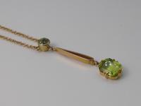 Edwardian 9ct Gold & Peridot Necklace (3 of 6) Edwardian 9ct Gold & Peridot Necklace (3 of 6)