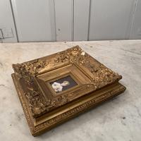 Antique Victorian portrait in oil of a young girl child in ornate gesso frame 2 of 2 (9 of 10) Antique Victorian portrait in oil of a young girl child in ornate gesso frame 2 of 2 (9 of 10)