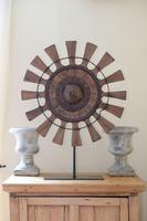 Teak & Wrought Iron fan sculpture (3 of 7) Teak & Wrought Iron fan sculpture (3 of 7)