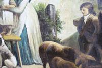 Pair of Early 19th Century Country Genre Scenes Oil on Canvas (5 of 21) Pair of Early 19th Century Country Genre Scenes Oil on Canvas (5 of 21)
