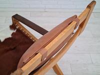 Scandinavian armchair, adjustable back, cowhide, 70s (17 of 20) Scandinavian armchair, adjustable back, cowhide, 70s (17 of 20)