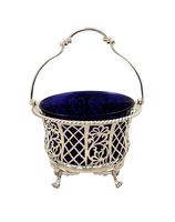 Antique Sterling Silver Pierced Basket with Liner 1926 (9 of 9) Antique Sterling Silver Pierced Basket with Liner 1926 (9 of 9)