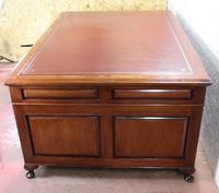 1920s Mahogany Partners Pedestal Desk with Red Top (3 of 4) 1920s Mahogany Partners Pedestal Desk with Red Top (3 of 4)
