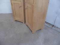 Quality Pair of Tall Antique Pine Bedside Cabinets to wax / paint (3 of 8) Quality Pair of Tall Antique Pine Bedside Cabinets to wax / paint (3 of 8)