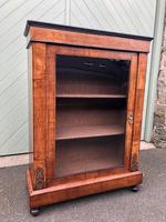 Antique Inlaid Walnut Display Cabinet (9 of 10) Antique Inlaid Walnut Display Cabinet (9 of 10)