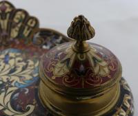 Beautiful French 19th century champleve enamel desk set (3 of 6) Beautiful French 19th century champleve enamel desk set (3 of 6)