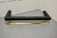Large Brass & Black Leather Step Over Club Fender (2 of 7) Large Brass & Black Leather Step Over Club Fender (2 of 7)