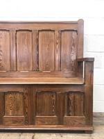Rustic Pitch Pine Settle Bench (2 of 8) Rustic Pitch Pine Settle Bench (2 of 8)